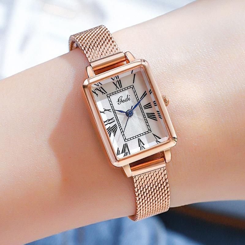 

Same Personality Retro Square Women S Watch Fashion Casual Student Waterproof Watch