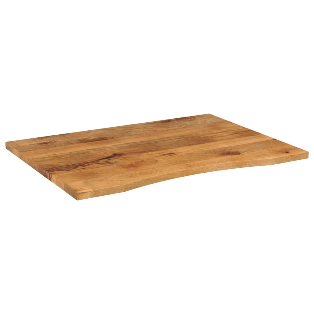 Massive Mangoholz-Schreibtischplatte mit Ausschnitt 110 x 80 x 2,5 cm