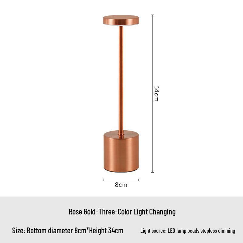 Minimalist Retro LED Table Lamp with Touch USB Charging