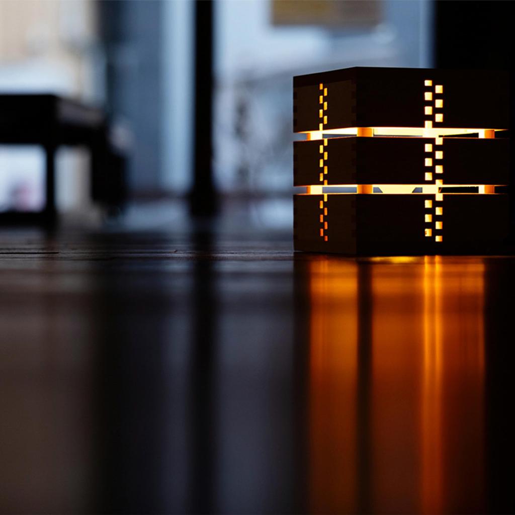 Kabegami Kakumei Wooden Table Lamp, Indirect Lighting, Japanese Interior Lighting, Made In Japan with Japanese Cypress