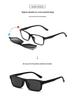 Polarized Magnetic Clip-on Sunglasses Set: Unisex TR Frame Prescription Eyeglass & Sunglasses Combo