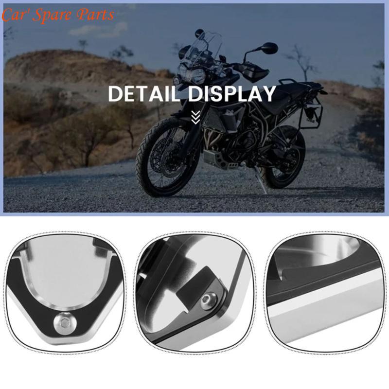 Y4UA Motorcycle Aluminum Kickstand Foot Side Stand Enlarger Pad Plate for 900