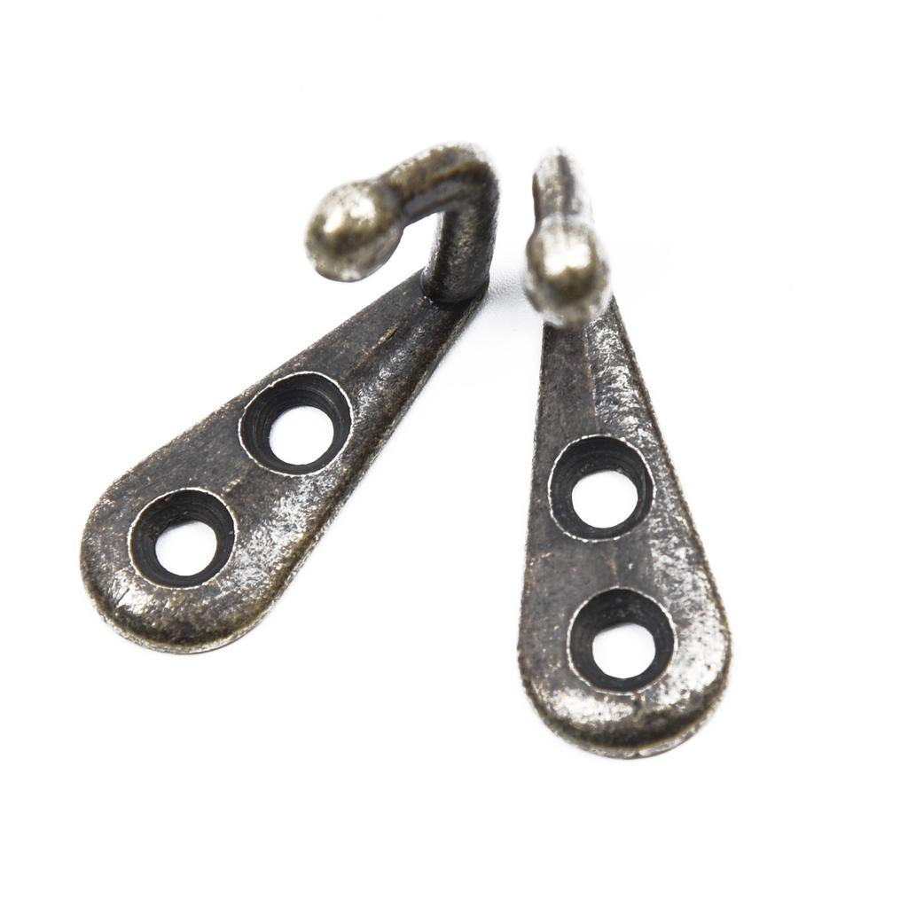 10x Antique Bronze Wall Door Key Hooks Hanger Hat Coat Bag Hanging Home Decor