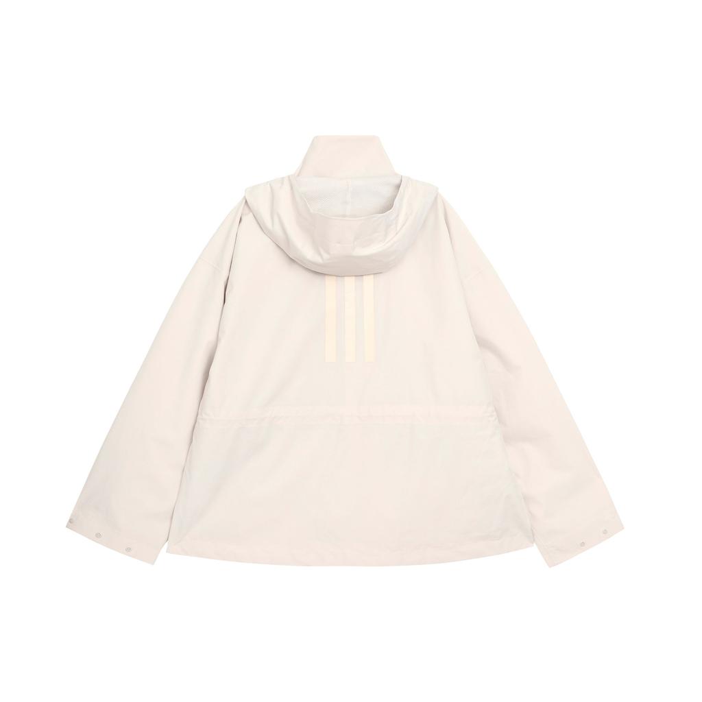 Adidas Outdoor Series Solid High-Neck Zip Hoodie Jacket Women Outerwear Brown HG6018