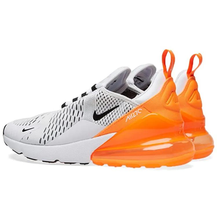 Nike Womens Air Max 270 'White Orange' (women's sizes) White / Orange-Black Running Shoes AH6789 104