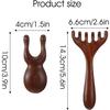 Holz-Massagegeräte 2 Stück Gua Sha Gesichtswerkzeug Sandelholz Kopfhaut-Massagekamm Nasen-Schlanker Schrubber Augen Gesicht Holz-Massagegerät