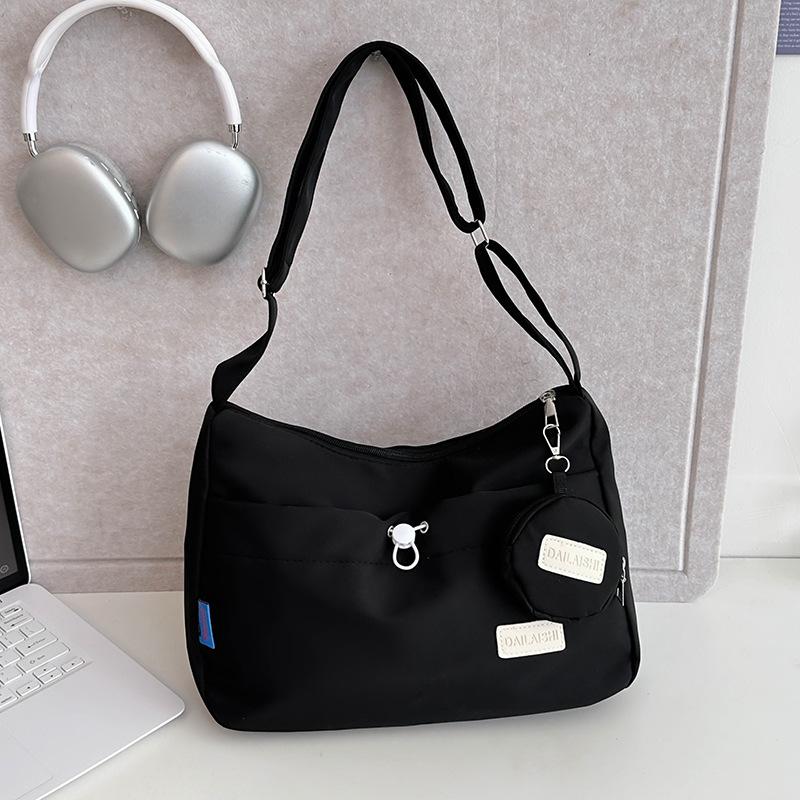 Two-piece set, shoulder bag, messenger bag, student simple solid color commuter bag, simple child and mother bag tide