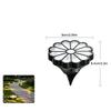 Waterproof Solar Flower Lights Petal Shape Solar Lawn Lights Ornament Buried Solar Lights  Yard