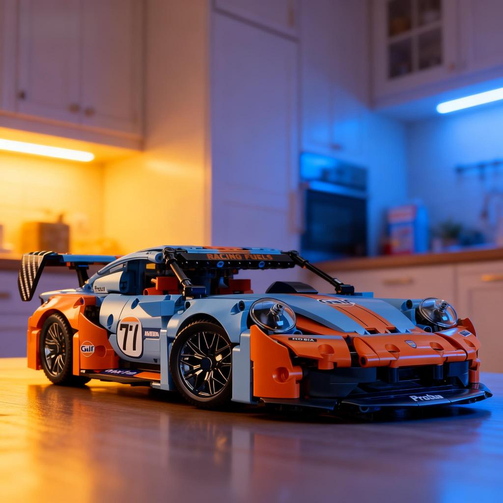 City technological 911 Compete Speed Race Car RC Building Block Famous Supercar Drift Racing Brick Festival Toys Gifts