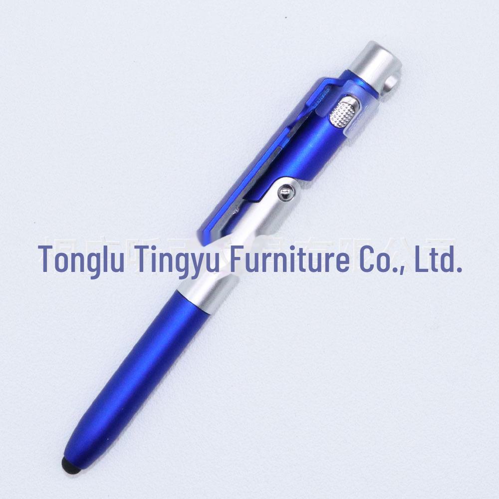 

Багатофункціональний складаний мобільний тримач і світлодіодна кулькова ручка з логотипом Black ink 1.0mm