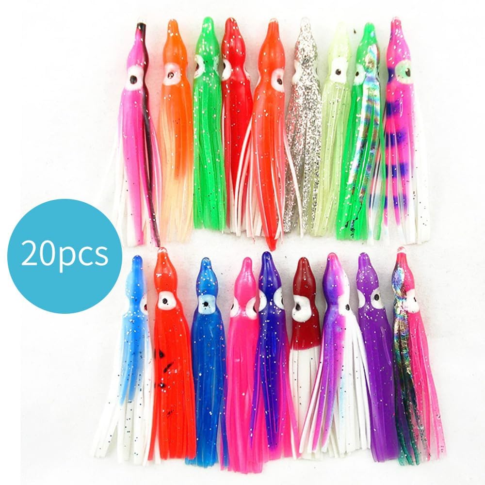 20 Piece Set Octopus Bait Homemade Octopus Egg Soft Lure