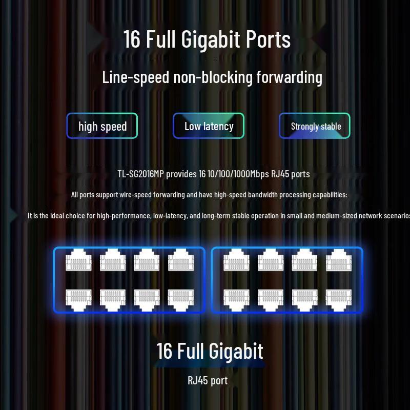 TP-LINK TL-SG2016MP 16-Port Gigabit Managed PoE Switch