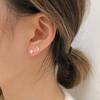 Stainless Steel Geometric Stud Earrings for Women Minimalist Circle Triangle Star Ear Studs Horseshoe U Shaped Earings oorbellen