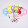 36Pcs Cake Decoration Toppers Lollipop Dessert Table Creative Funny Birthday Wedding Picks Lollipop Cake Topper