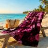 Rose Customize Your Name Beach Towel Soft Durable Quick-Dry Suitable for Sports Travel Swimming Yoga Bathroom Beach And Pool