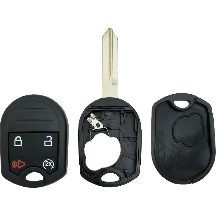 Key Fob Shell Case Replacement Fits for Ford F-150 F150 2011 2012 2013 2014 F-250 F-350 Super Duty 2011-2015 2016 Explorer Expedition 2009-2017