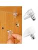 50Pcs Clear Plastic Shelf Support Pegs for Bookshelves Easy Installation Cabinet Supports for Strong and Reliable Shelf Stabilit