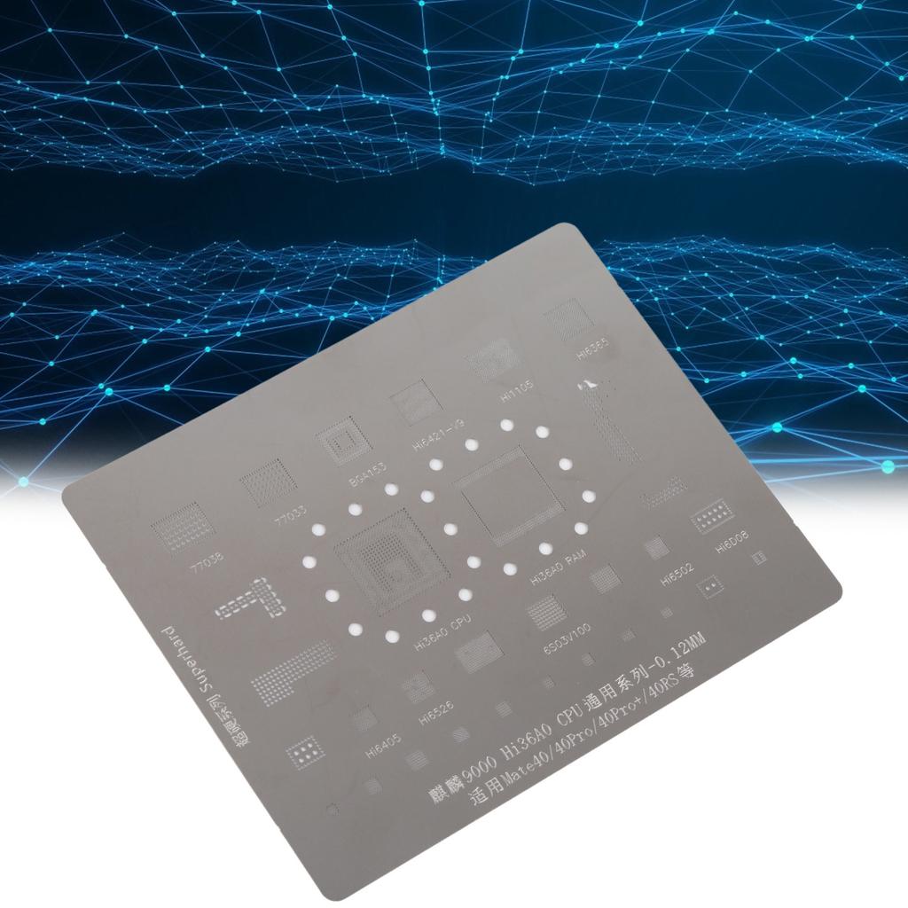 BGA Reballing Stencil Template Stainless Steel Portable High Temperature Resistant Reballing Rework