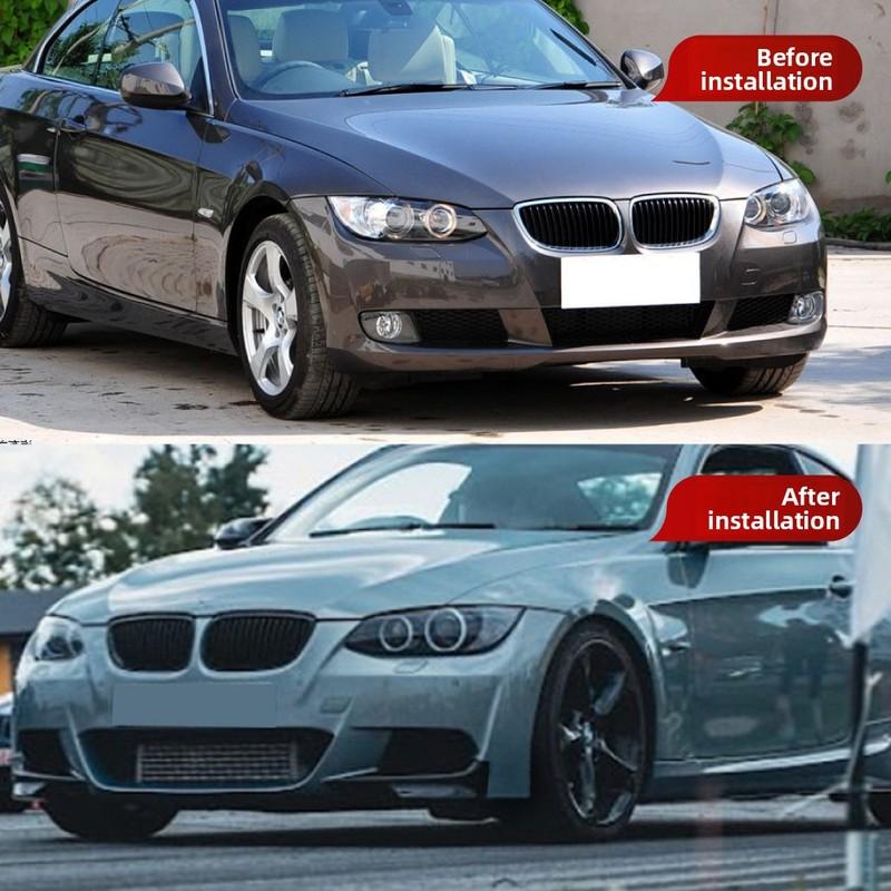 Front Bumper Lip Body Kit For BMW 3 Series E92 E93 M3 M-Tech 2006-2009 / 2010-2013 Fog Lamp Cover Trim Front Canards Splitter