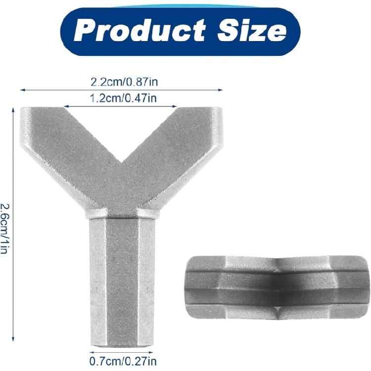 10Pcs Y Shape Cup Hook Installer Wing Nut Driver Bit Mug Hooks Cup Hook Installer for Kitchen Under Cabinet Accessories