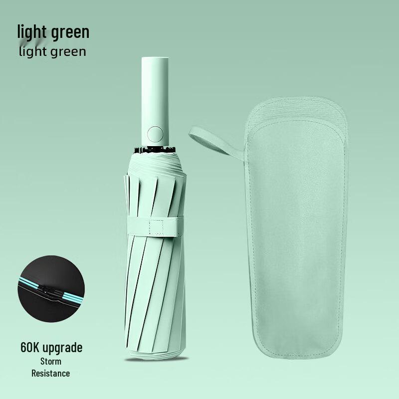 Korean Style Large Semi-automatic Folding Sun/Rain Umbrella