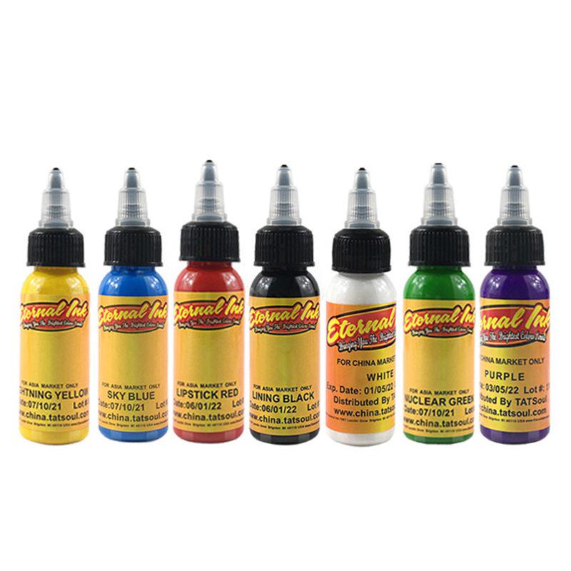 Buy Tattoo Inks 7 Colors 30ml/bottle Tatto Pigment Inks Set For Body