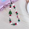 1PC Christmas Mobile Phone Chain Color Chain CCD Hanging Decoration Hanging Rope Cute Bead DIY Camera Dopamine Explosion