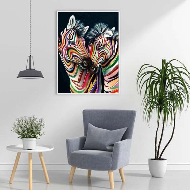 DIY Pferd 5D Diamant Malerei voller runder Bohrer Harz Tier Diamant Stickerei Kreuzstich Kits Home Decor Wand Kunst Geschenk