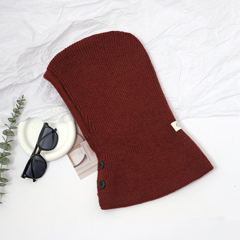 

Шапка шарф интегрированная шапка женская мода теплая балаклава шапка вязаный шарф