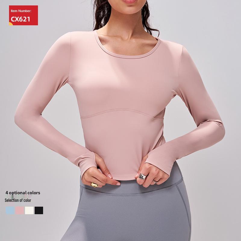 Damen Slim Fit Langarm Yoga Top - Herbst Winter Kollektion