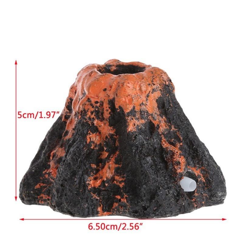 Aquarium Accessories Resin Crafts Simulation Artificial Volcano Rockery Fish Tank Decor Pet Supplies Ornament   Home Decoration