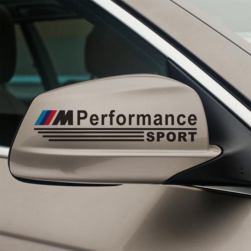2 Pezzi Adesivo e Decalcomania per Specchietto Retrovisore Auto Accessori Distintivo per BMW M E90 E60 F10 F30 E46 G20 X1 X3 X4 X5 X6 E70 F20 E39 E92 Styling
