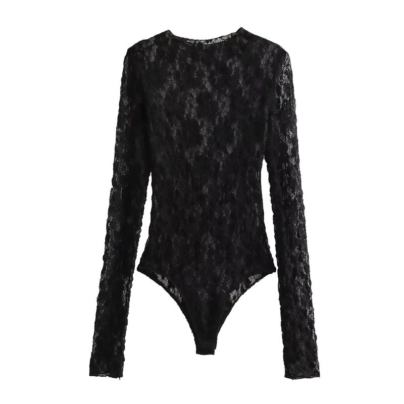 Araltay New Arrival Fashion Style Women's Clothing Silm Lace Jumpsuit Slit Design Leggings 021916