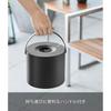 Yamazaki Tower Mosquito Coil Storage Pot, Round, Black, Approx. W17 x D17 x H14 cm (including lid