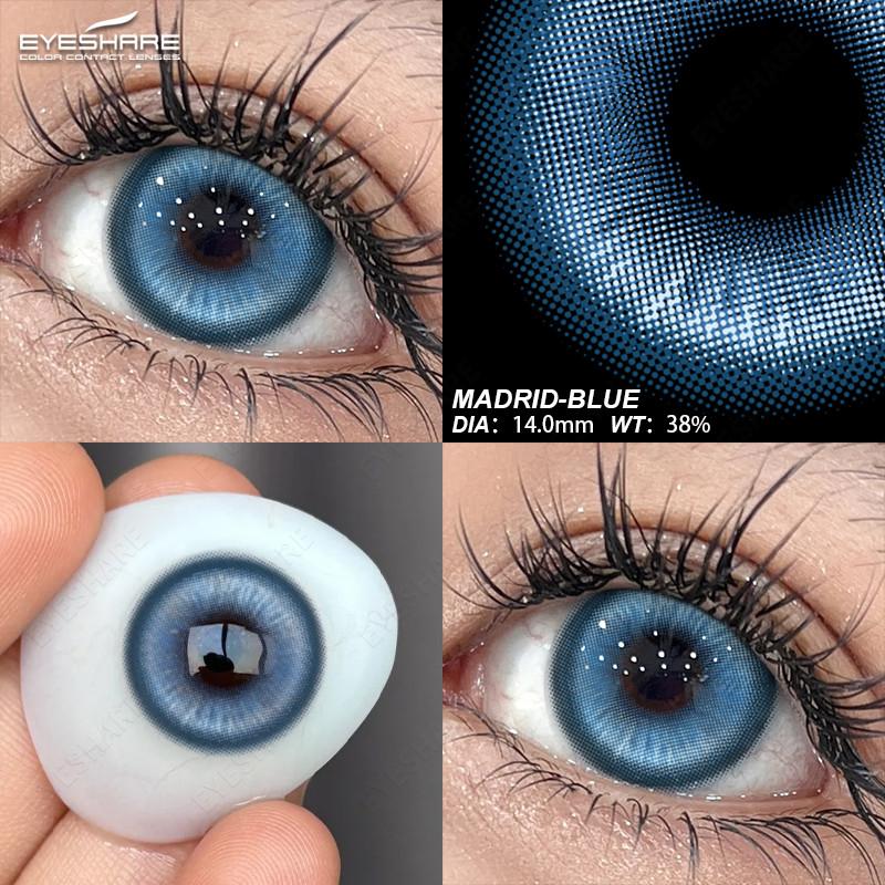 Eyeshare 2pcs Cosplay Gray Contact Lenses Cos Ex Machina Accessories Anime Role Playing Makeup Lens Red Crazy Softlens