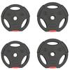Weight Plates, 2 X 5 Kg and 2 X 2.5 Kg, 3 Handles, O 25 Mm Holes, Black