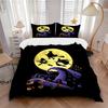 Halloween Night Flight Print 3Pcs Bedding Setduvet Cover With 2 Bedropillowcase Home Birthday Gift