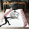 Baseball Printed Carpet,Rug,for Office Chair Living Room Bedroom Kitchen Room Decor Gifts.