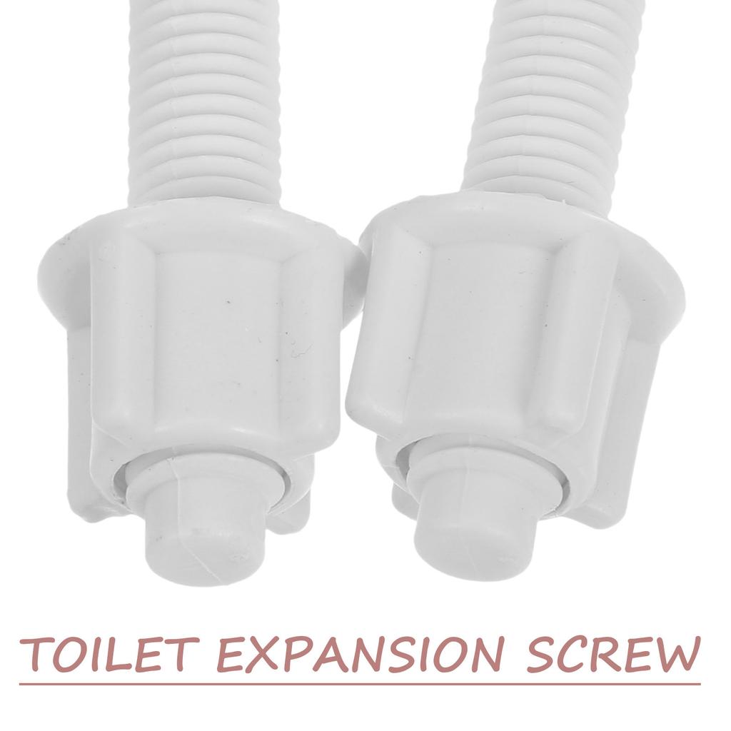 2Pcs Toilet Seat Fasteners Expansion Bolt Screws Fixing Design Ideal for Daily Use Bathroom Maintenance Kit
