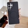 Samsung S25ultra Half Pack Kevlar Carbon Fiber Pattern S24 Magnetic Phone Case Note20u
