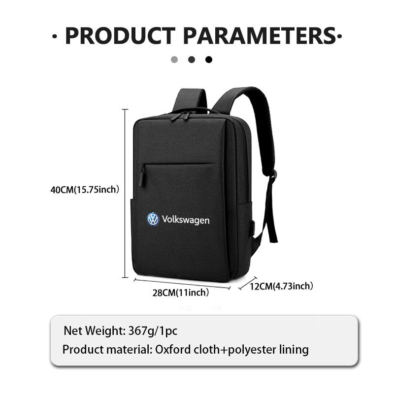 For Volkswagen VW Travel Business Laptop Shoulder Bag School Student Backpack Passat Golf 4 5 6 Tiguan Polo Scirocco Jetta CCFX3