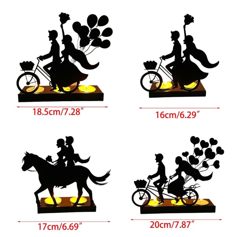 Love Heart  Holder Wedding Candlestick for Table Centerpieces Home Holiday 55KF