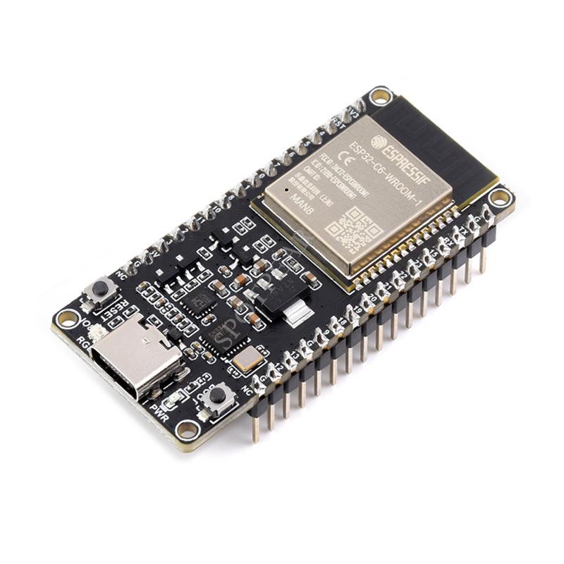 

ESP32-C6 WiFi 6 Dev Board with 160MHz Single-Core Processor, ESP32-C6-WROOM-1-N8