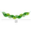 Hawaii Forest Green Wedding & Party Decor: Origami Paper Fan Theme