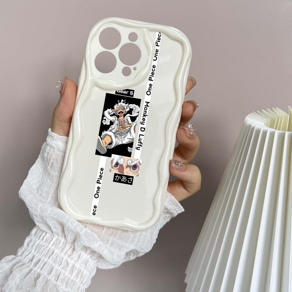 Carcasă de telefon LZ28 One Piece Luffy Gear 5, transparentă, cu valuri moi, pentru iPhone 15, 13 Pro Max, 12 mini, 14, 8 Plus, XS Max, XR, 6, protecție spate