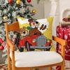 Cartoon Characters Yogi BearC Pillow Case Silky Short Plush with Invisible Zipper Dustproof Sofa Cushion Cover for Home Decor