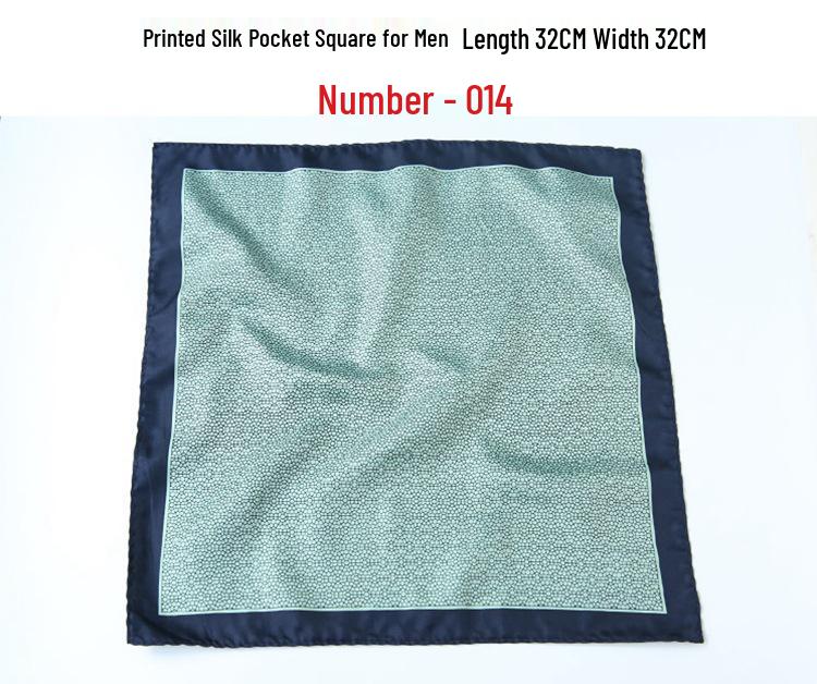 Men's Retro Wedding Pocket Square - Groom & Best Man Viscose Handkerchief Scarf