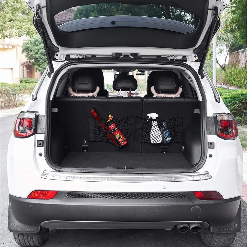 YFFSFDC Car Storage Set of 40cm X Car Mesh Highly Velcro Car Seat Storage Bags Pockets, 2, 25cm, Pockets, Stretchy,