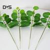 10Pcs Artificial Eucalyptus Leaves Branch with Stem Realistic Reusable Faux Green Plants Greenery Home Table Centerpiece Decoration Photo Props