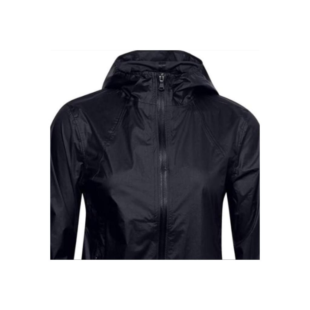 Under Armour Impasse Rain Shell Jacket Women Tops Black 1350952-001